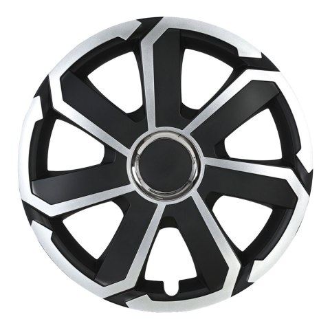 Kołpak samochodowy aerospin 16" cali czarno-srebrny