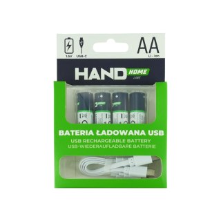Bateria ładowana usb-c, 2600mwh, 4xaa