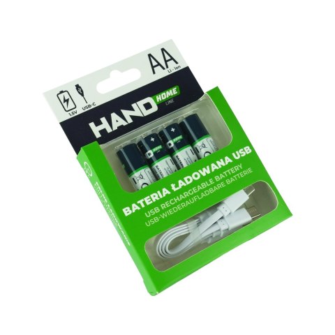 Bateria ładowana usb-c, 2600mwh, 4xaa