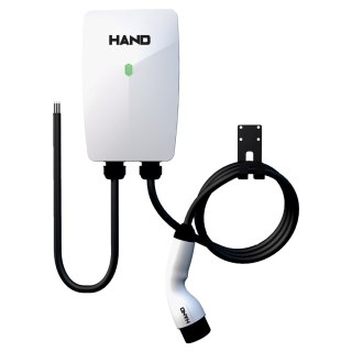 Ładowarka samochodowa ścienna type 2; 22kw; 380v; 32a; ip55; dł przewodu 4,5mb