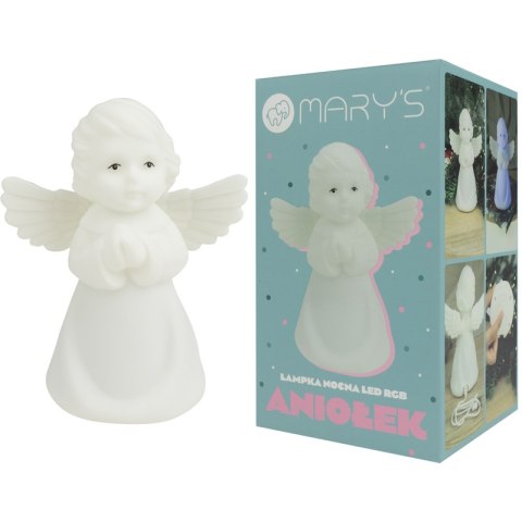 Mary's lampka nocna led aniołek rgb