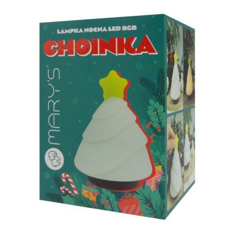 Mary's lampka nocna led choinka rgb