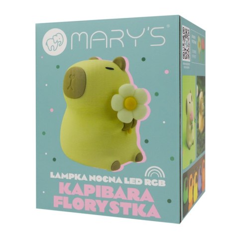 Mary's lampka nocna led kapibara florystka rgb