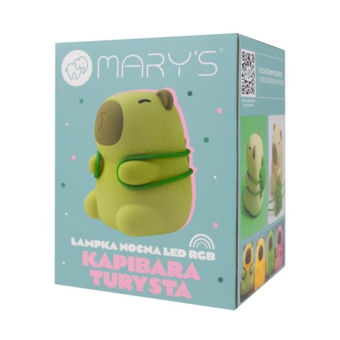 Mary's lampka nocna led kapibara turysta rgb