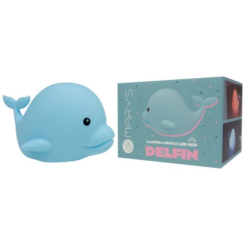 Mary's lampka nocna led rgb delfin