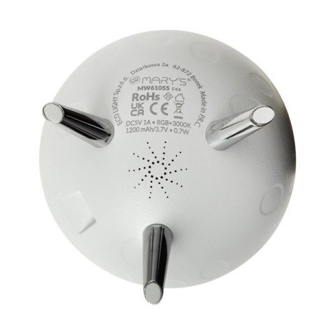 Mary's lampka nocna led rgb księżyc biały