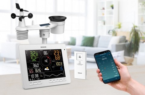 Profesjonalna stacja meterologiczna wifi smart z czujnik 7w1