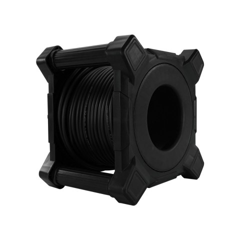 Przedłużacz bębnowy kwadratowy linia HAND PRO; 4x2p+Z; IP44; 16A; H07RN-F; 31,5; 50m; SCHUKO CZARNY