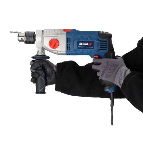 Wiertarka udarowa 1100w, kluczykowy 13mm, kolorowe pudełko