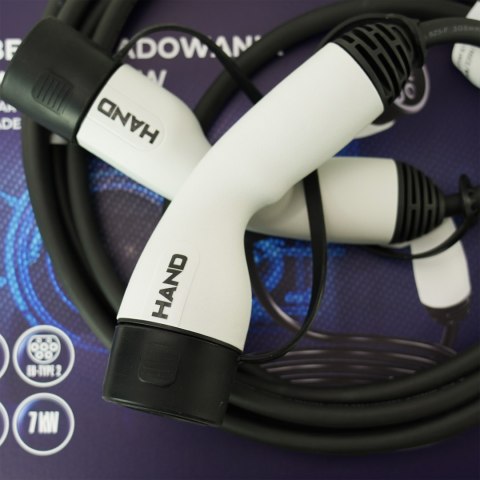 Kabel do ładowania samochodówtype 2; 7kw; 220v; 32a; ip55; dł przewodu 5mb