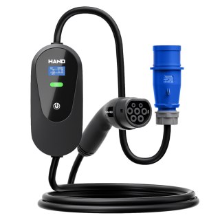Ładowarka samochodowa mobilna regulowana type 2; 7 kw; 220v; 32a; ip55; dł przewodu 5m