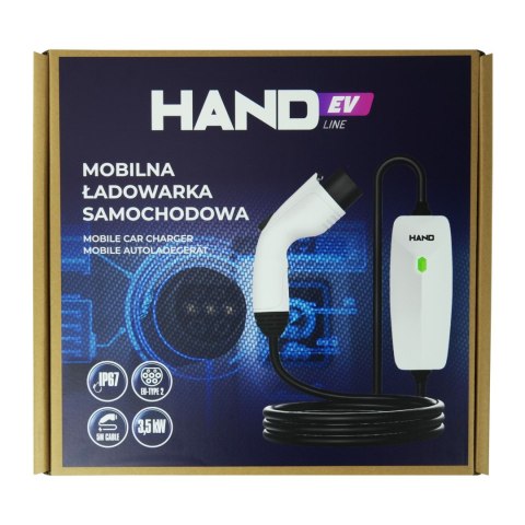 Ładowarka samochodowa mobilna type 2; 3.5 kw; 220v; 16a; ip67; dl przewodu 5m