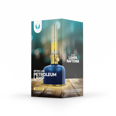 Lampa naftowa retro led niebieska flr-35 forever light