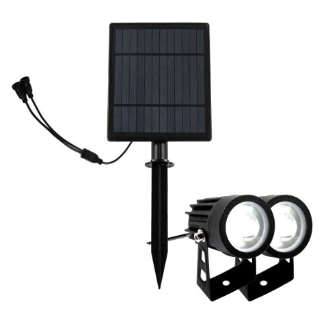 Lampa ogrodowa solarna 2x350lm (2w)/6000k - ip44