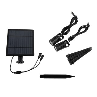 Lampa ogrodowa solarna 2x350lm (2w)/6000k - ip44