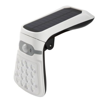 Lampa ścienna solarna składana czujnik ruchu i zmierzchu, 2,5w; 220lm; 6000k + 16xled smd tył - ip44