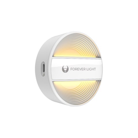 Lampka nocna okrągła led pure flc-20 alma pir biała 500mah forever light