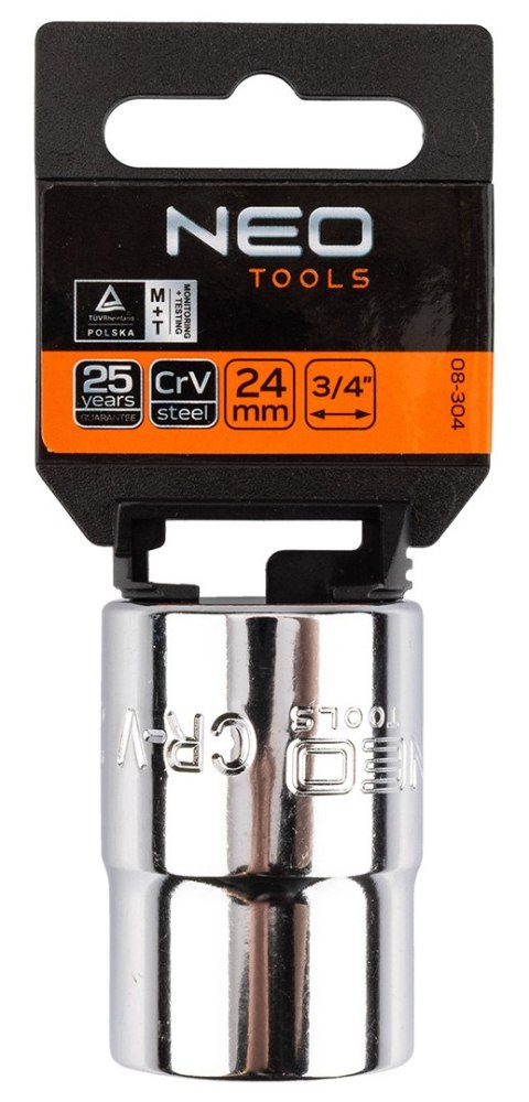 Nasadka sześciokątna 3/4", 24 mm