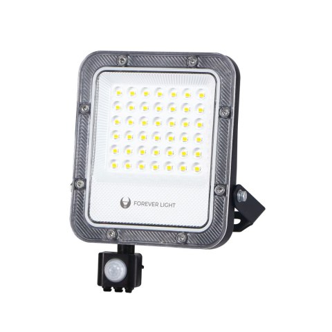 Naświetlacz led proxim+ 30w 4000k 4500lm pir 230v ip65 forever light 150lm/w 5 lat gwarancji
