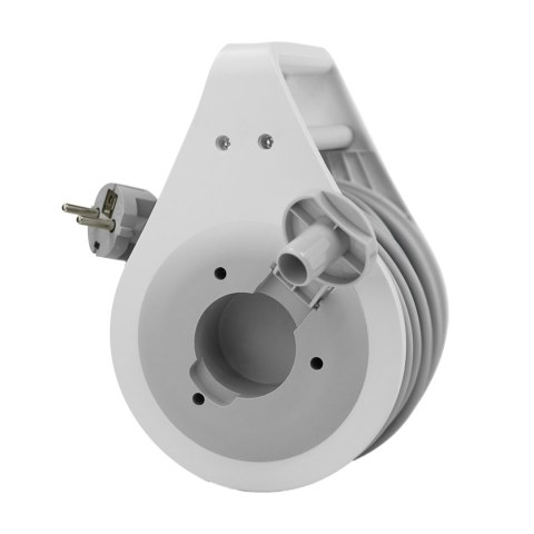 Przedłużacz zwijany 10m 3x1mm2, 16a, z zabezpieczeniem termicznym, 2xgniazdo wtyczkowe, 1xusb-c, 1xusb-a