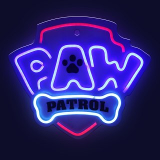 Wiszący neon led na plexi psi patrol - logo ow-130146
