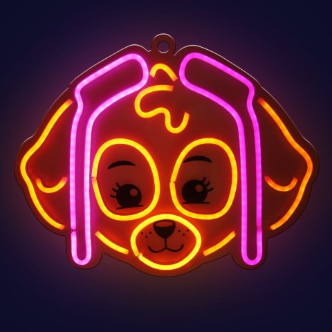 Wiszący neon led na plexi psi patrol - skye ow-130546