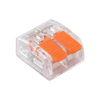 Zestaw 100szt szybkozłączek z dźwigniami do wszystkich rodzajów przewodów: sz-2d; 24a ; 450v;przewód elastyczny 0,2-1,5mm?,przew