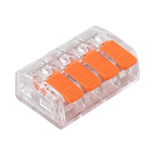 Zestaw 50szt szybkozłączek z dźwigniami do wszystkich rodzajów przewodów: sz-4d; 32a ; 450v;przewód elastyczny 0,2-1,5mm?,przewó