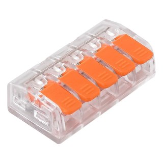 Zestaw 50szt szybkozłączek z dźwigniami do wszystkich rodzajów przewodów: sz-5d; 32a ; 450v;przewód elastyczny 0,2-1,5mm?,przewó