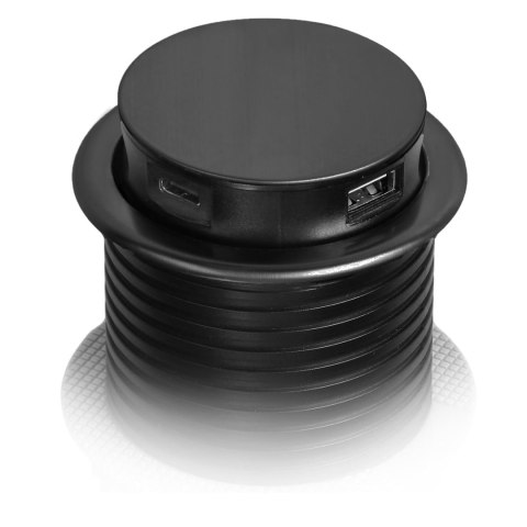 Gniazdo meblowe do zabudowy, 3 złącza wtyczkowe , 2 złącza usb a, schuko