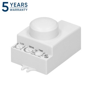 Mikrofalowy czujnik ruchu, mini, 360°/180°, IP20, 1200W