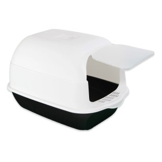 ZW32A Kuweta kryta dla kota biało-czarna 50x35x33cm