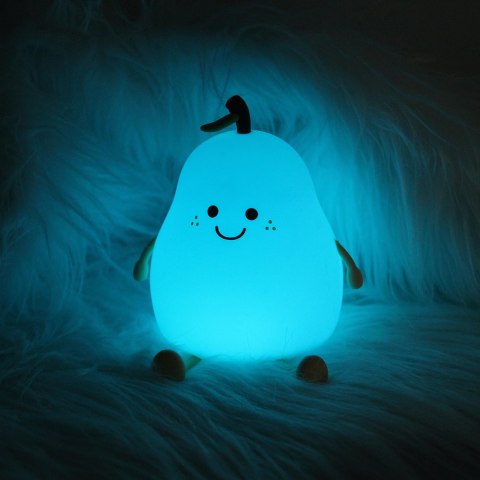 Lampka nocna led wesoła gruszka fnl-02 multikolor silikon forever light