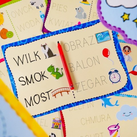 Zestaw edukacyjny montessori pen szkoła pisania z 18 tabliczkami