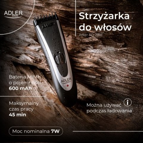 AD 2818 Strzyżarka do włosów | 24 długości cięcia | ostrza ze stali szlachetnej |