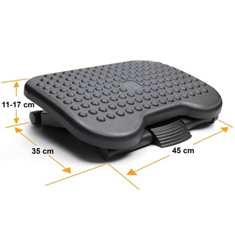 Podnóżek biurowy ergonomiczny regulowany pod biurko na stopy podstawka xxl -o116