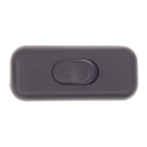 Wyłącznik kołyskowy przelotowy, 2-torowy, 2,5a, 250v, czarny
