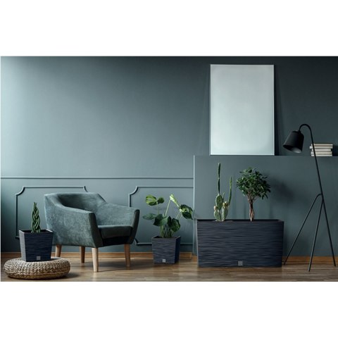 Doniczka FURU SQUARE LOW DFS240 - antracytowy