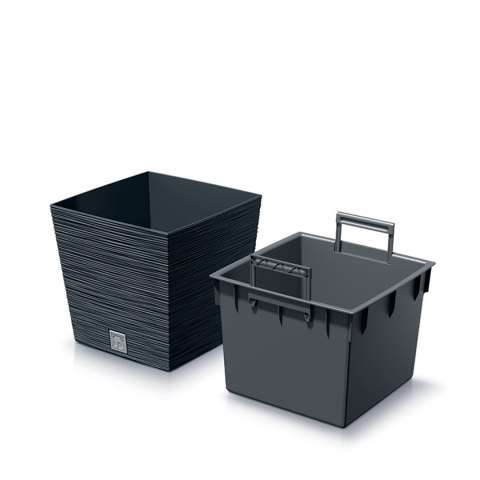 Doniczka FURU SQUARE LOW DFS240 - antracytowy