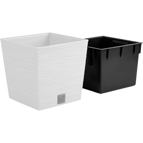 Doniczka FURU SQUARE LOW DFS240 - biały