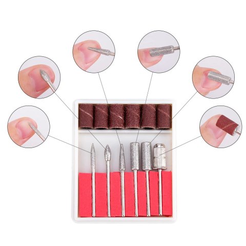 Frezarka do paznokci manicure pedicure + frezy szara mercedes u010