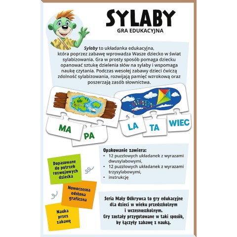 Gra dla dzieci Sylaby Mały Odkrywca Trefl 02813