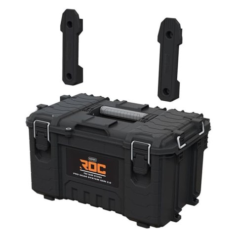 Skrzynka narzędziowa Keter ROC Pro Gear 2.0, Nośność 54kg, Posiada uchwyty Pro Mount, Dołączony organizer, Możliwość zawieszenia