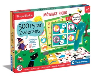 Mówiące Pióro 500 Pytań Zwierzęta Uczę się Bawiąc Język Polski Clementoni 50781