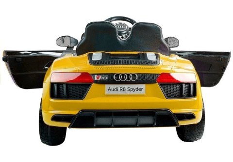 Auto na Akumulator AUDI R8 SPYDER Żółty Samochód Lakierowany