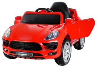 Auto Na Akumulator CORONET S Dla Dziecka Czerwony Pilot Światła Led