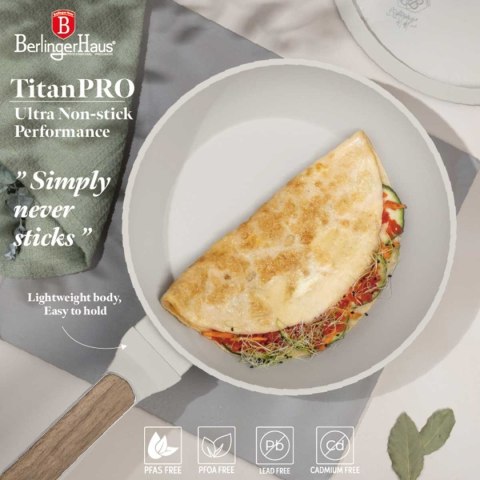 GŁĘBOKA PATELNIA TYTANOWA 24cm BERLINGER HAUS BH-8314 SAHARA NORDIC