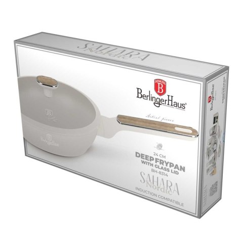 GŁĘBOKA PATELNIA TYTANOWA 24cm BERLINGER HAUS BH-8314 SAHARA NORDIC