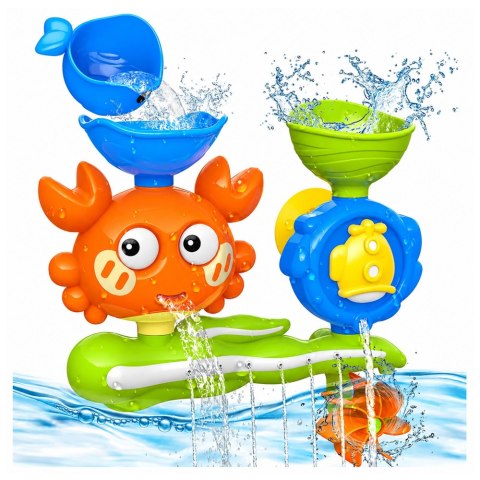 Zabawka Do Kąpieli Krab Wieloryb Wodospad Kołowrotek Przyssawki Kolorowy