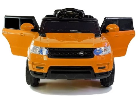 Auto na Akumulator HL1638 Dla Dzieci Światła LED MP3 Pilot Pomarańczowe